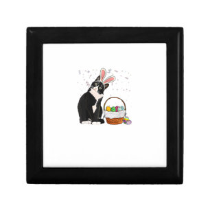 Easter Day Cat Bunny Ears Eggs Shirt Men Women Eas Gift Box