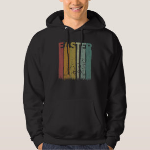 Easter Day Coyote Retro Graphic Funny Easter Costu Hoodie