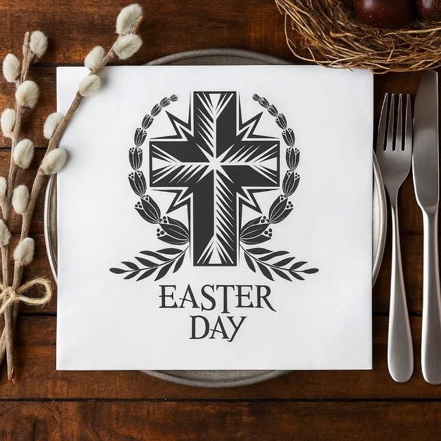 Easter Day Cross Napkins (Creator Uploaded)