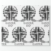 Easter Day Cross Wrapping Paper (Flat)