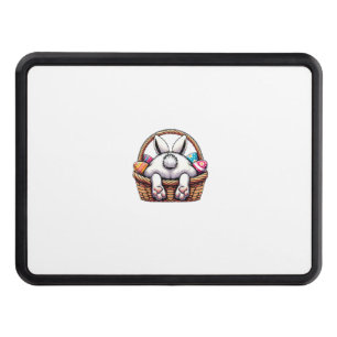 Easter Day Cute Bunny Basket Hunting Chocolate Egg Hitch Cover