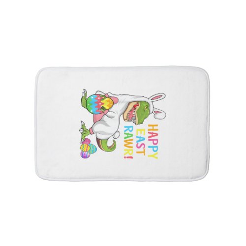 Easter Day Dinosaur Funny Happy Eastrawr T Rex Eas Bath Mat