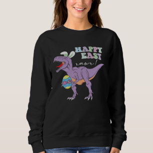 Easter Day Dinosaur  Happy Eastrawr Rex Easter Sweatshirt