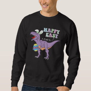 Easter Day Dinosaur Happy Eastrawr Rex Easter Sweatshirt