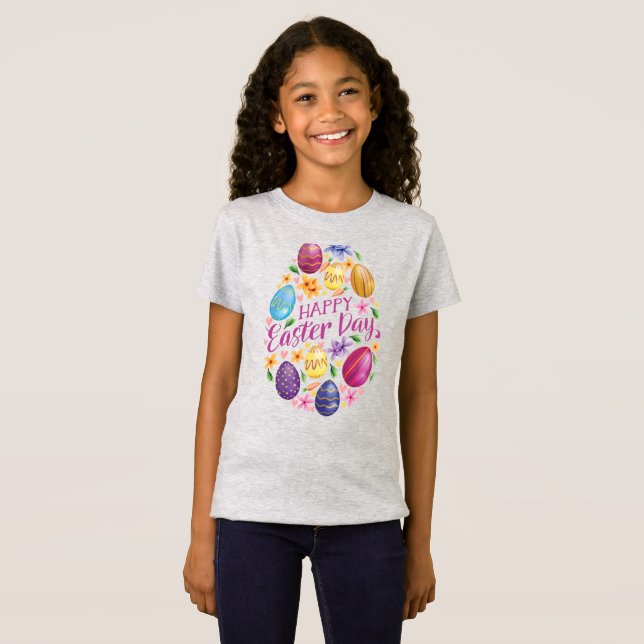 Easter Day Egg , Funny Easter T-Shirt (Front Full)