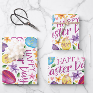 Easter Day Egg , Funny Easter Wrapping Paper Sheets