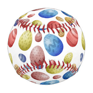 Easter Day Eggs Baseball