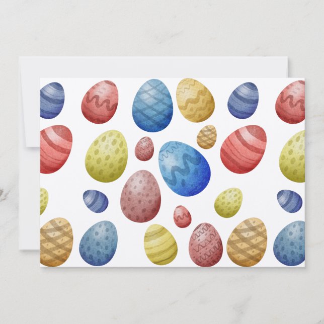 Easter Day Eggs  Invitation (Front)