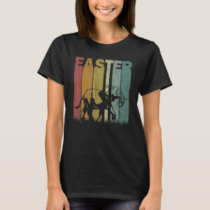 Easter Day Elephant Retro Graphic Funny Easter Cos T-Shirt