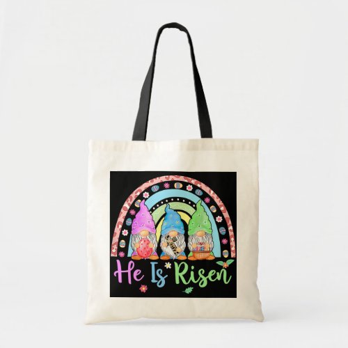 Easter Day For Christian He Is Risen Gnomes Girl Tote Bag
