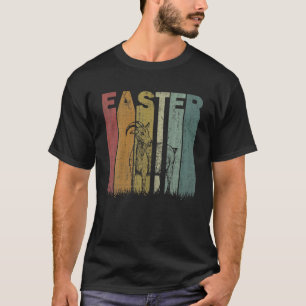 Easter Day Goat Retro Graphic Funny Easter Costume T-Shirt