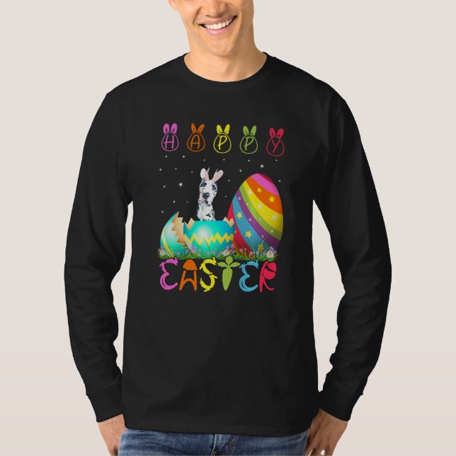 Easter Day Great Dane Dog Matching Family Easter C T-Shirt (Front)