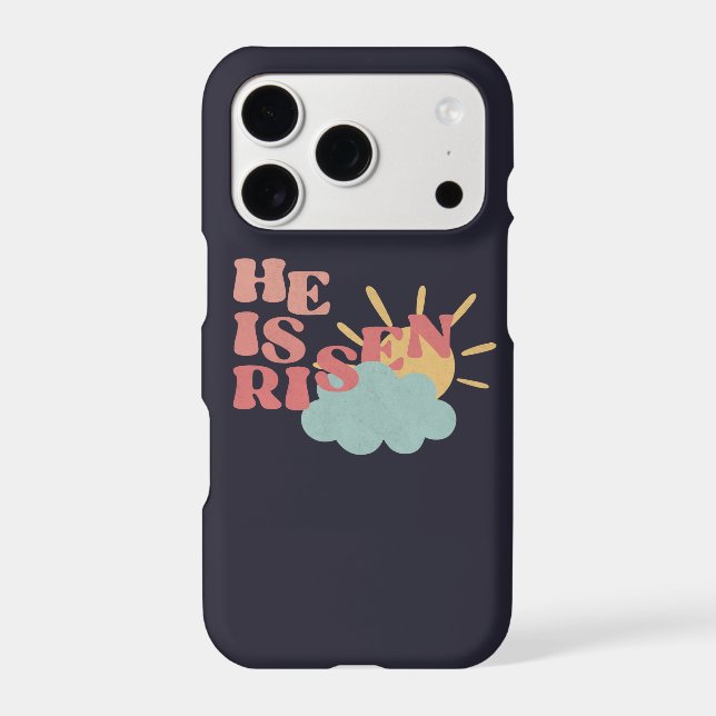 Easter Day - He is Risen Iphone Case (Back)