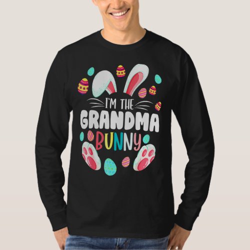 Easter Day Im The Grandma Bun Ny Matching Family  T_Shirt