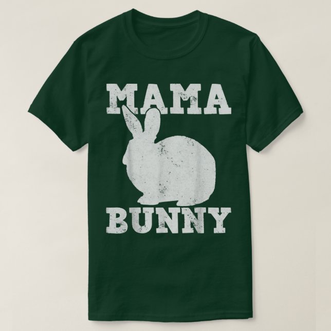 Easter Day Mama Mom Rabbit Bunny  T-Shirt (Design Front)