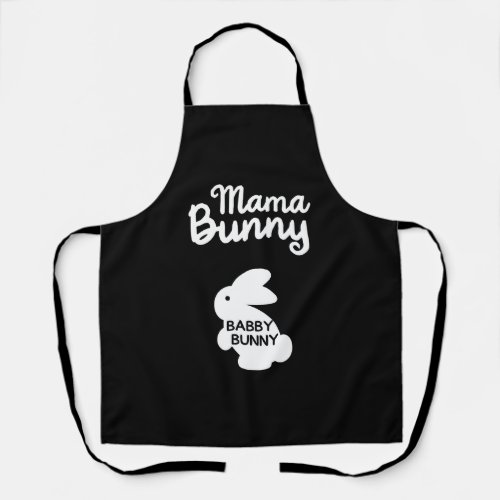 Easter Day Mom Mommy Baby Pregnant Bunny Eggs Ear Apron