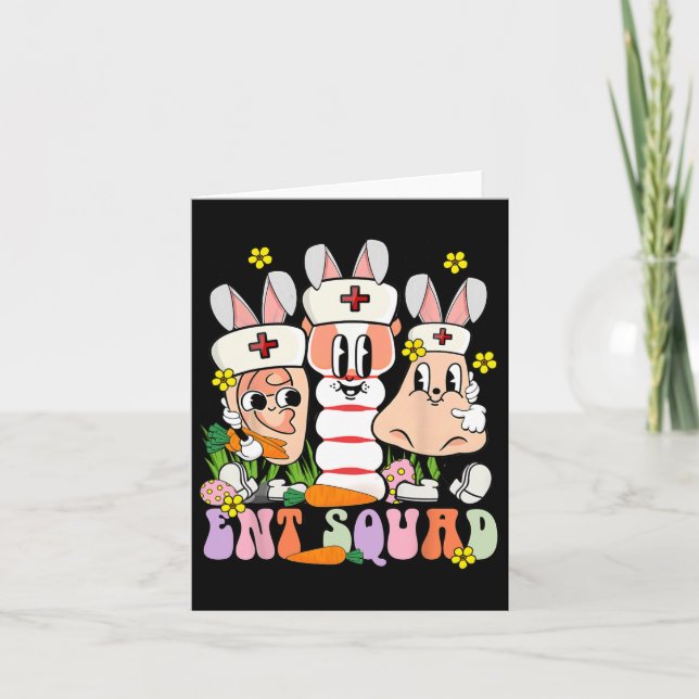Easter Day Otolaryngology Ent Doctor Nurse Ear Nos Card (Front)
