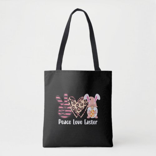 Easter Day Peace Love Easter Tote Bag