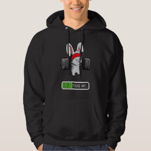 Easter Day Rabbit Weightlifting Deadlift Fitness 1 Hoodie