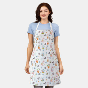 Easter Day Rabbits Pattern Apron