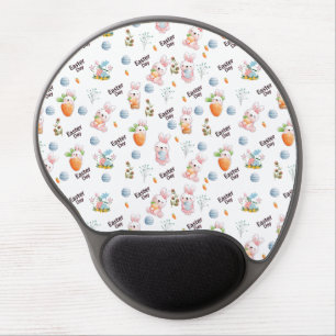 Easter Day Rabbits Pattern Gel Mouse Pad