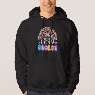 Easter Day Rainbow Easter Bunny Happy Easter Day O Hoodie