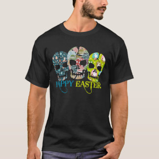 Easter Day Skull With Egg Vintage Retro For Men Wo T-Shirt