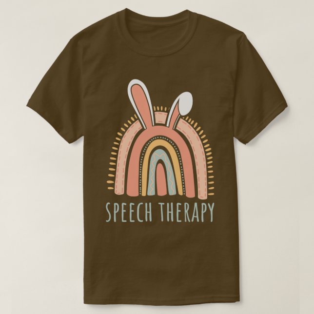 Easter Day SLP Flower Speech Therapy 3 T-Shirt (Design Front)