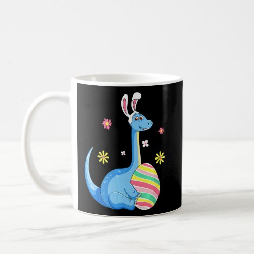 Easter Day T Rex Dino Rabbit Ears With Egg Boys Gi Coffee Mug