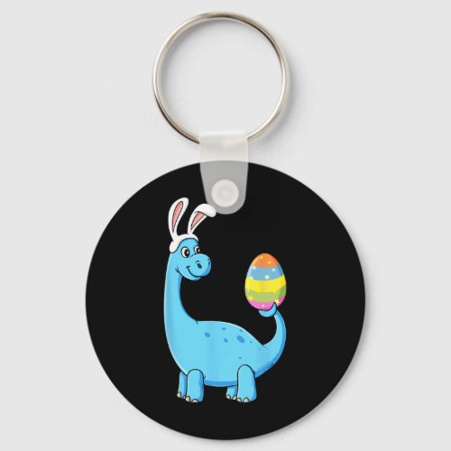 Easter Day T Rex Dino Rabbit Ears With Egg Boys Gi Keychain