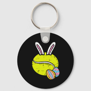 Easter Day Tennis Ball Bunny Easter Keychain