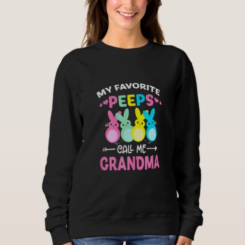 Easter Day Womens My Favorite Pe Eps Call Me Grand Sweatshirt