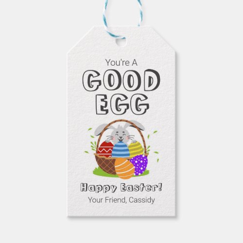 Easter Day Youre A Good Egg Gift Tag Favor Tag 