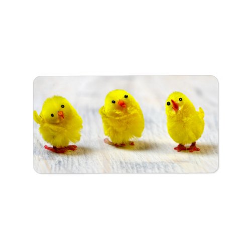 Easter Decoration _ chicks in a row Label