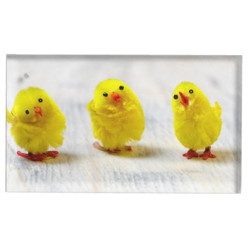 Easter Decoration _ chicks in a row Place Card Holder