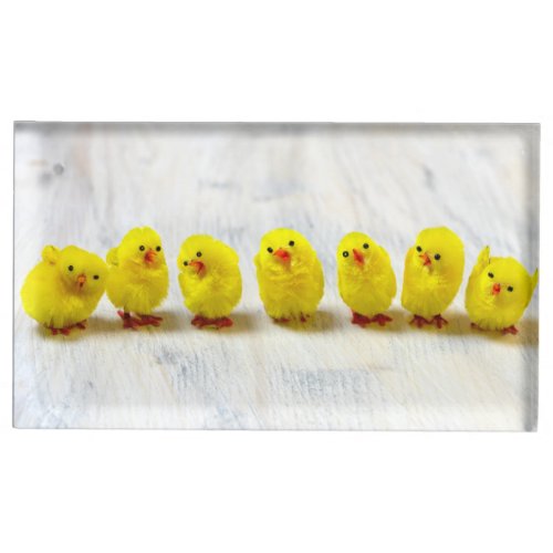 Easter Decoration _ chicks in a row Place Card Holder