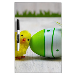 Easter Decoration - Easter egg and chick Dry Erase Board