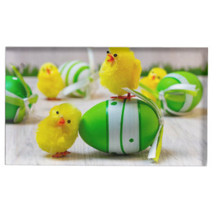 Easter Decoration - Easter egg and chicks Place Card Holder