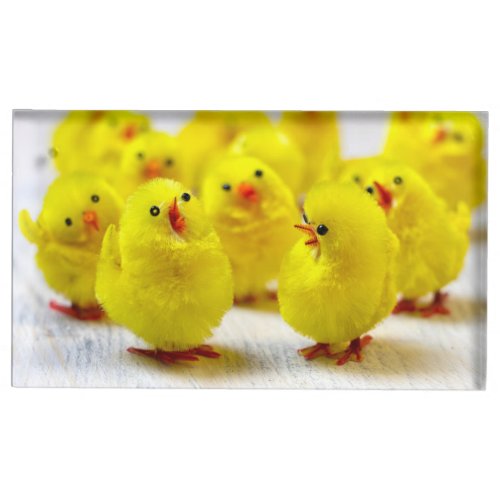 Easter Decoration _Group of chicks Place Card Holder
