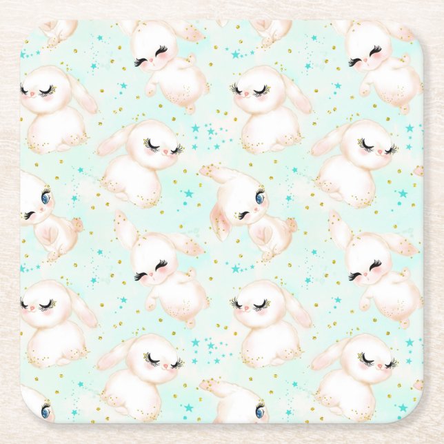 Easter Decorations Square Paper Coaster (Front)