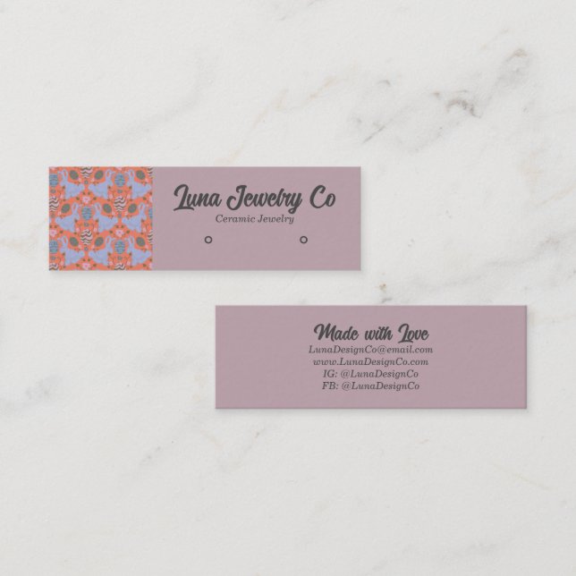 Easter Delight Jewelry Business Card (Front/Back)