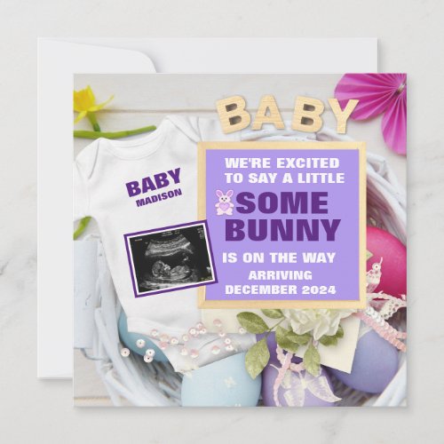 Easter Digital Pregnancy Photo Announcement