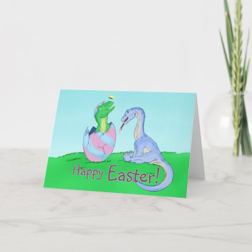 Easter Dinos Holiday Card