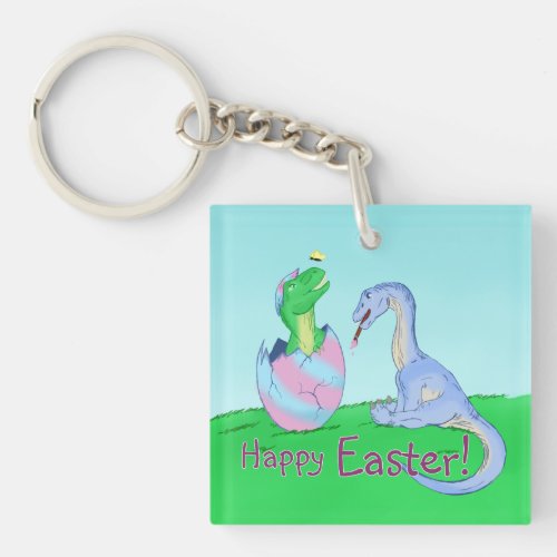 Easter Dinos Keychain