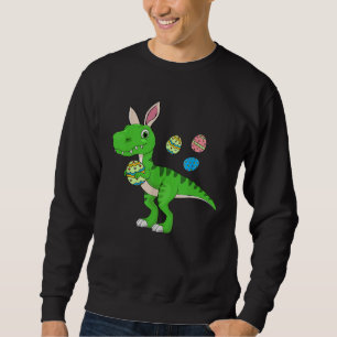 Easter Dinosaur Boys Kids Bunny Easter Basket Stuf Sweatshirt