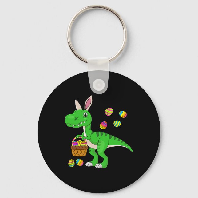 Easter Dinosaur Bunny Ears Easter Sket Stuffers Ki Keychain (Front)