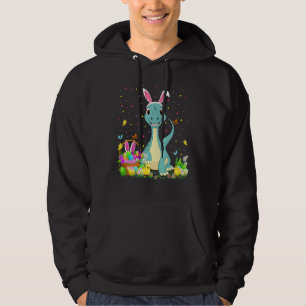 Easter Dinosaur Bunny Egg Hunting Dinosaur Easter Hoodie