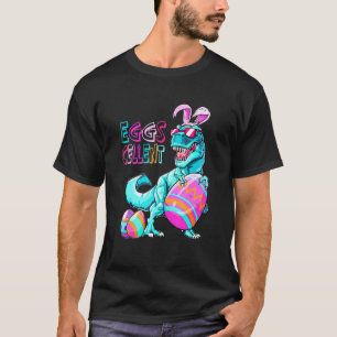 Easter Dinosaur Bunny Rex Boys Girls Kids Eggs Cel T-Shirt