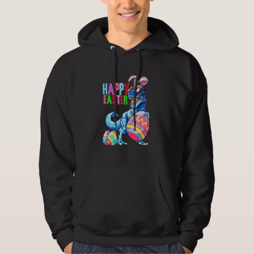 Easter Dinosaur Bunny Rex Boys Girls Kids Hoodie