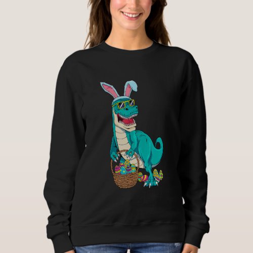 Easter Dinosaur Bunny Rex Boys Girls Kids Sweatshirt